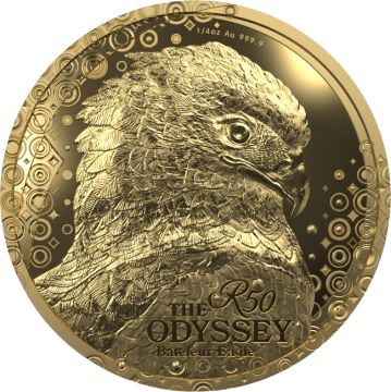2025 1/4 oz South Africa Gold Batel Eagle  Proof Coin PP