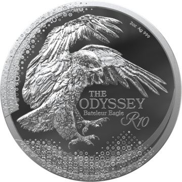 2025 2 oz South Africa Silver The Odyssey Series: Bateleur Eagle PP