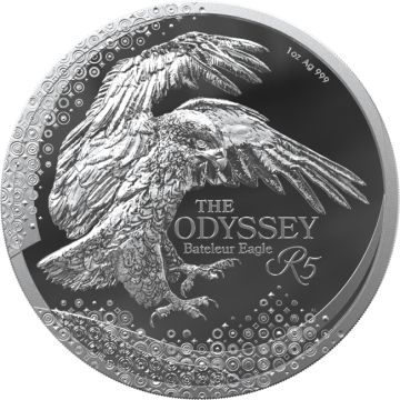 2025 1 oz South Africa Silver The Odyssey Series: Bateleur Eagle PP