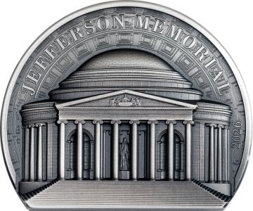 2026 2 oz Cook Islands Silver Jefferson Memorial TO