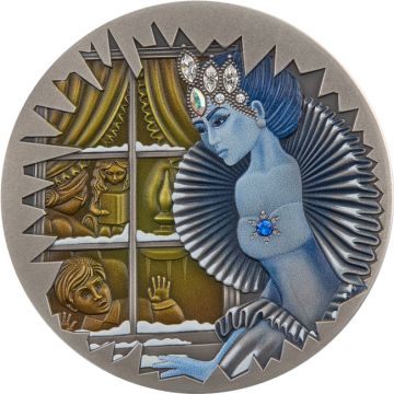 2022 1 oz Niue Silver Fairy Tale: The Snow Queen Antique Style TO