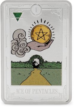 2026 1 oz Niue Silver Tarot Cards – Ace of Pentacles Coin PP