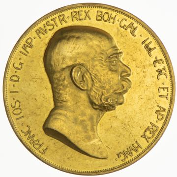 1908 Gold 100 Kronen 1908 Regierungsjubiläum