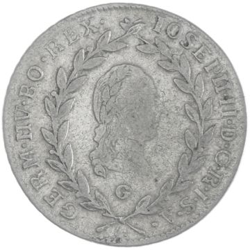 1784 Silver 20 Kreuzer SS, Kr.
