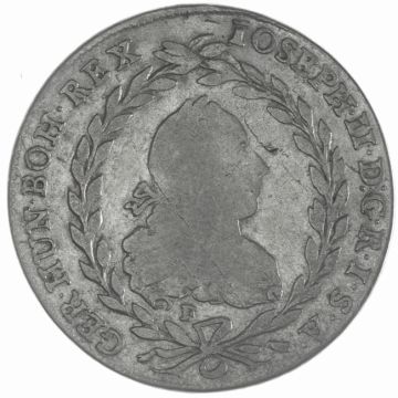 1784 Silver 20 Kreuzer SS, more strongly adjusted