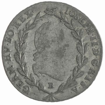 1787 Silver 10 Kreuzer SS-, Kr.