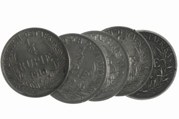 Germany Silver Lot (5) 1/4 Rupie