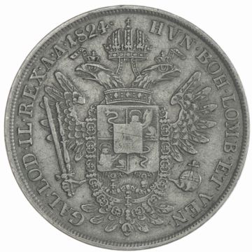1824 Italy 1/2 Scudo 1824 V