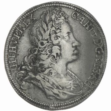 1721 Austria Silver 1/2 Taler 1721 Kuttenberg SS/VZ-, small crown.