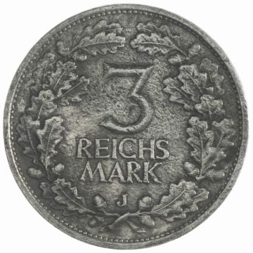 1925 3 Reichsmark 1925 J Rheinland