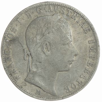 1859 Silver Gulden SS+, small circulation, as always stronger signs of wear, edge damage.