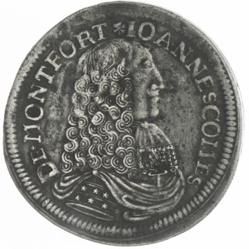 1679 Austria Silver Taler Langenargen SS, small size, somewhat stained, slightly underweight