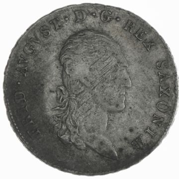 1786 Germany Silver 2/3 Taler 1809 SCH S+, small Kr.