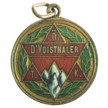 1908 Austria Copper-Nickel AE Medal for the 25th Voitsthaler Wreath VZ, small crown.