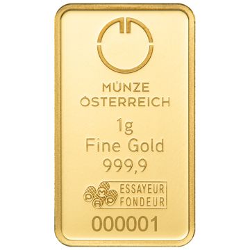 1g Austria Gold Münze Österreich Minted customary in banking