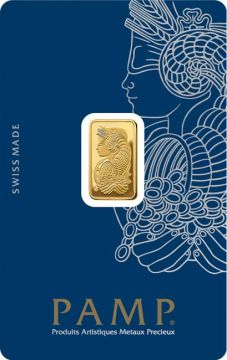 2.50g Switzerland Gold PAMP (Fortuna) customary in banking