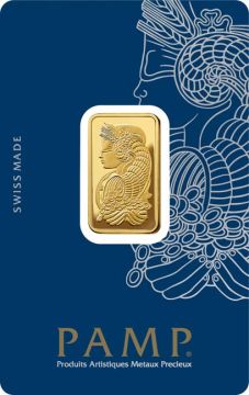 10g Switzerland Gold Lady Fortuna™  Minted customary in banking