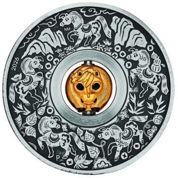 2026 1 oz Tuvalu Silver Lunar Horse TO